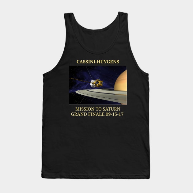 Cassini Grand Finale Huygens Space Saturn Shirt Tank Top by stearman